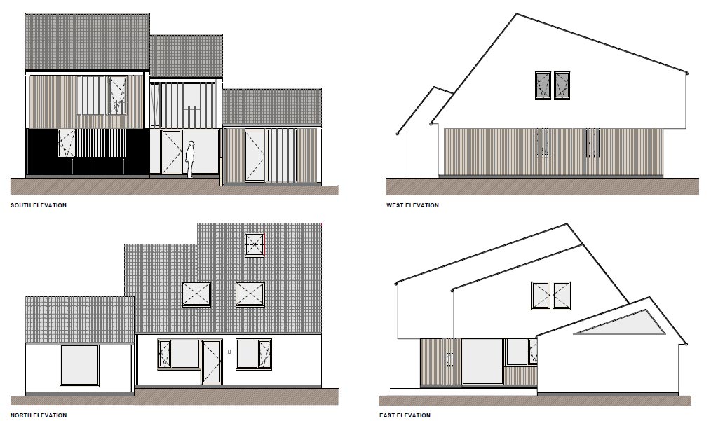 South Dublin passive house Elevations