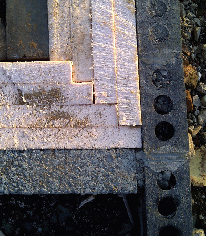 Polyfoam insulation in the sub-floor cavity