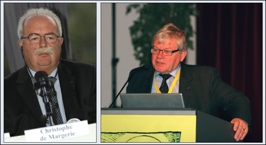 (left) Total chief executive Christophe de Margerie; (right) Kjell Aleklett, co-founder, along with Colin Campbell, of ASPO, the Association for the Study of Peak Oil