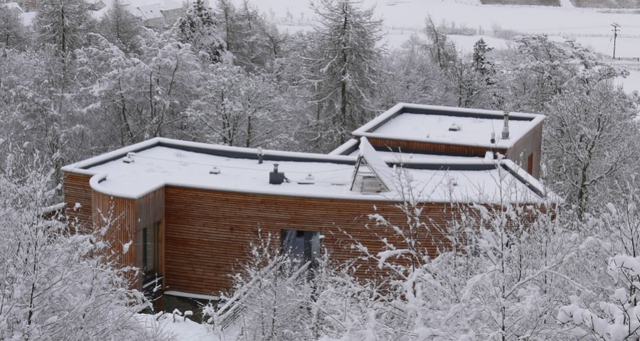 Timber house in Scottish Borders built without nails or glue