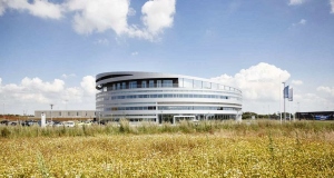 Syd Energi headquarters in Denmark, nominated in the "office and special buildings" category of the 2014 awards