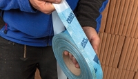 Tescon Profect, a pre-folded, plasterable airtight tape