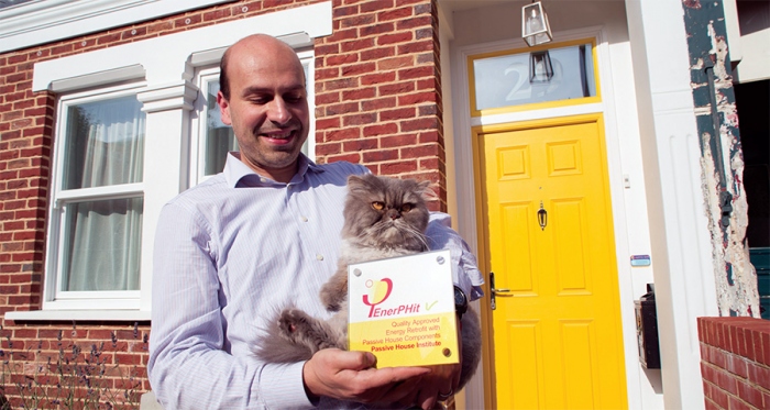 Passive house shop cat flap