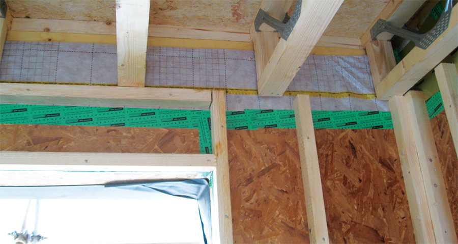 Metal web joists create neat runs for MVHR ducting