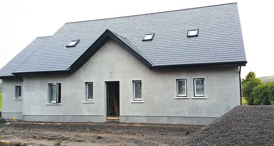 The house is rendered externally with a Nap plaster finish