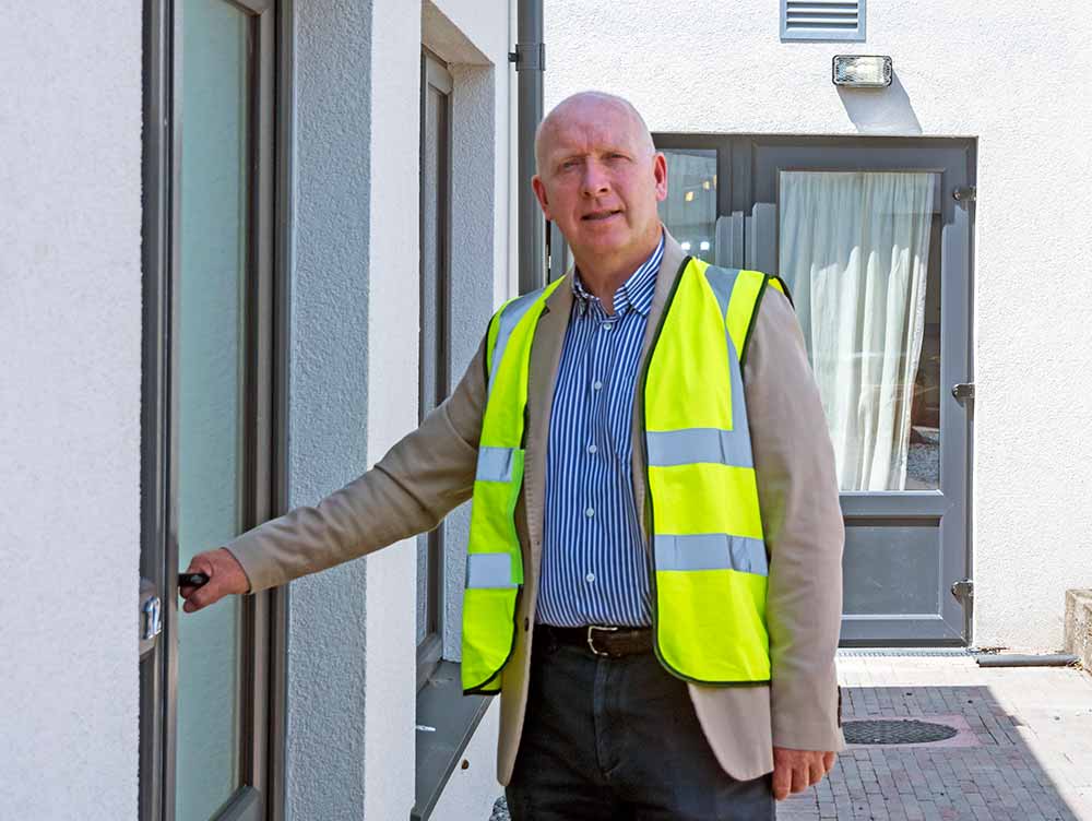 Linham managing director Frank Flynn at the Merville Avenue development.