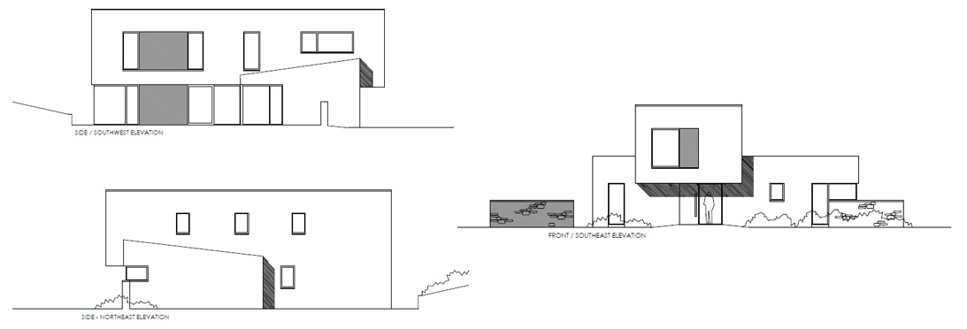 Galway passive house elevations