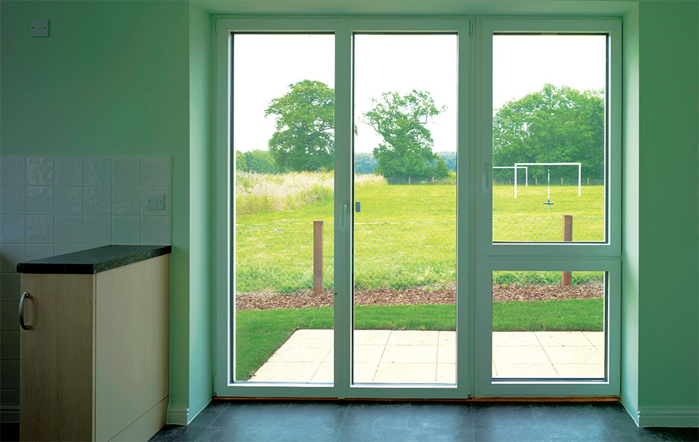 Windows and doors are Internorm PHI certified triple-glazed units, and the houses also feature quadruple-glazed Fakro roof windows to illuminate stairwells