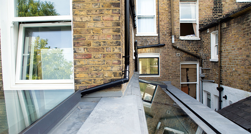 The triple-glazed rooflights from Glazing Vision allow plenty of natural light into the new extension, which houses the kitchen and dining area