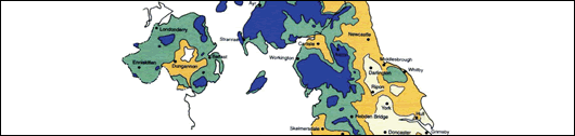 Figure 9: Excerpt from BS 262 showing UK exposure zones