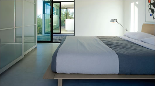 The compact one-bedroom house will be used for architects and lecturers visiting the Frank Lloyd Wright School of Architecture in Taliesin, Arizona