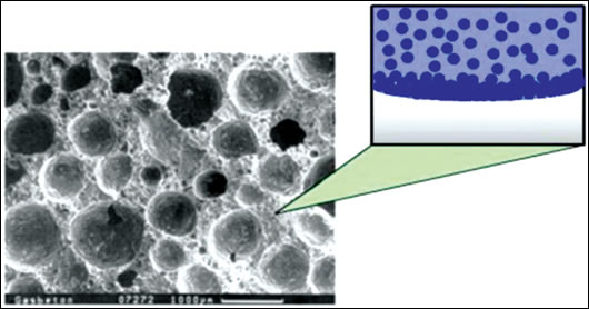  Figure 6: pores of a solid material can contain water as both vapour & liquid  Image: Fraunhofer Institute, IBP Holzkirchen