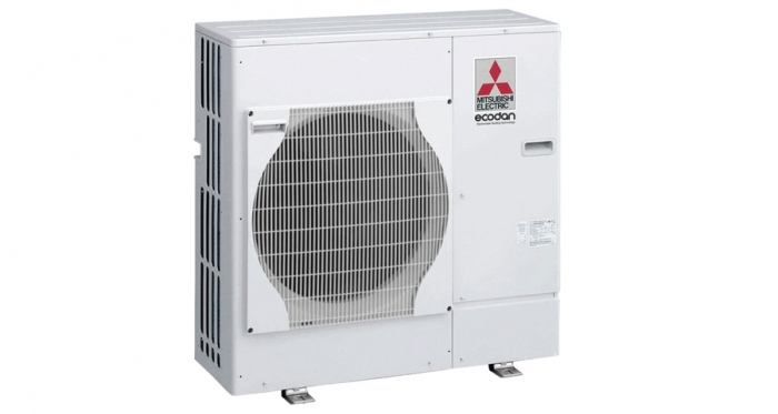 The collector for a Mitsubishi Ecodan airsource heat pump