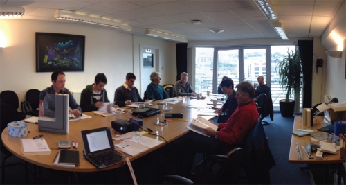 A previous AECB CarbonLite training course at the Plymouth National Marine Aquarium